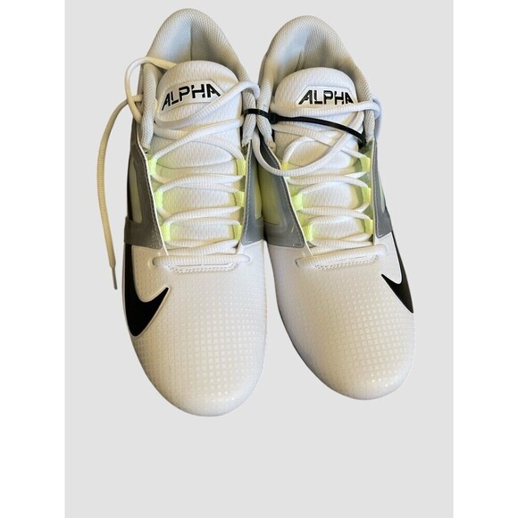 Nike Alpha Menace 4 Pro Mens Sz 11 Football Cleats White/Photon Dust FD7037-100 main image 4